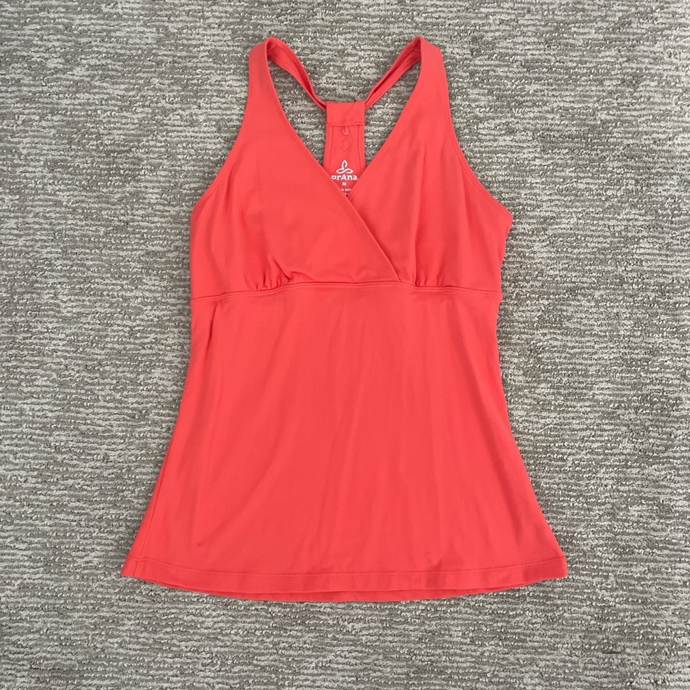 PrAna Orange Halter-style Tank Top